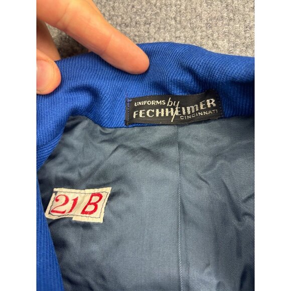 Uniforms By Fechheimer Jacket 21B Blue Gold Marching Band Double Breasted Blazer - Picture 2 of 6